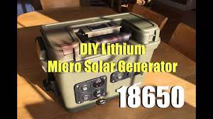 18650 diy lithium micro solar generator