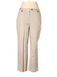 Details About Appleseeds Women Brown Dress Pants 16 Petite