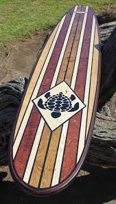 7 Foot Wood Wall Art Surfboard Decor