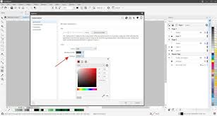 how to change the coreldraw ui color