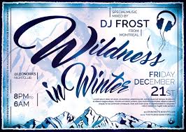 Wildness In Winter Flyer Template Free Posters Design For Photoshop