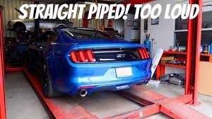 Both the straight pipe and muffler delete reduces weight, resulting in horsepower gain. Straight Piped Coyote Mustang Is Brutally Loud Youtube