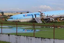 korean air lines flight overruns runway