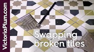how to replace a damaged tile