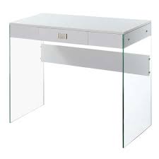 Drawer Writing Desk With Glass Sides