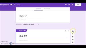 an escape room using google forms