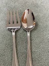 China Flatware Tablespoon Meat Fork Vgc