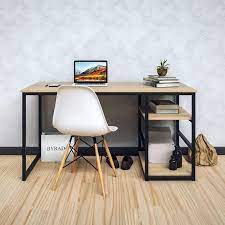 Buy office desks and study desks online in singapore at factory direct prices. Pearl Study Desk Includes Side Storgae Shelves Office Group