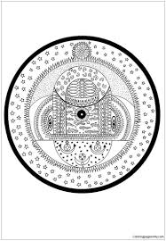 This lovely mandala will make a great present for mother's day and teacher's day. Indian Cosmic Spheres Mandala Coloring Pages Mandala Coloring Pages Coloring Pages For Kids And Adults