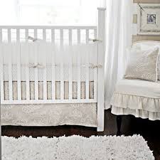 pebble moon crib bedding set white