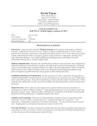 Modest Design Medical Assistant Resume With No Experience Examples 6