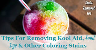 how to remove kool aid stains other