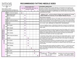 Recommended Tatting Needle Sizes Chart And Tips For