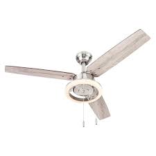 Harbor Breeze Wellsboro 48 In Brushed Nickel Indoor Ceiling Fan 3 Blade In The Ceiling Fans Department At Lowes Com
