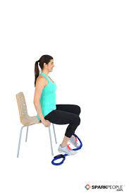 seated leg extensions with band