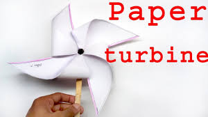 how to make paper turbine windmill