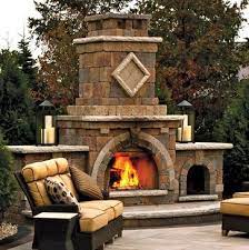 Outdoor Fireplace Patio Backyard Fireplace