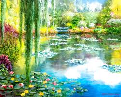 Monet S Garden 2020 Giclee On Canvas