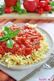 marinara sauce with fresh tomatoes