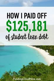 Paying off your student loans is good news for your financial health. My Debt Story How I Paid Off 125 181 Of Student Loan Debt