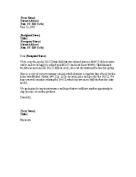 Sample Business Letter Request For Refund Photos Form Employment