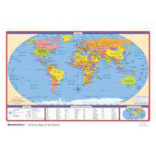 What is a political map. Political U S World Desk Map Rand Mcnally Store