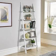 Ladder 5 Tier Ladder Shelf White Big