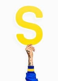 Hand Holding Letter S Sign Photo Free Download