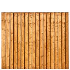 Featheredge Fence Panel 6 Wide X 5