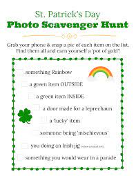 Patrick's stuff, check out st. Free St Patrick S Day Scavenger Hunt For Kids Edventures With Kids