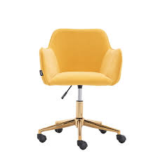 modern velvet office chair with wheels