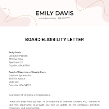board appointment acceptance letter