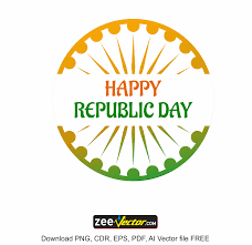 happy republic day vector free vector