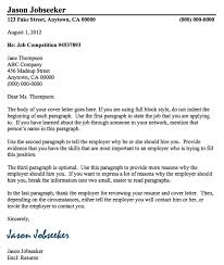Writing Business Letters Use The Correct Layout For Cover Letters