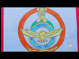 indian airforce day logo drawing poster