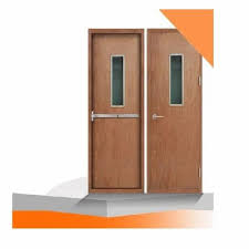 Double Door Wooden Fire Resistant Doors