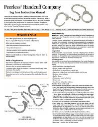 manuals brochures rless handcuff