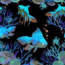 3d fish tank background stock photos