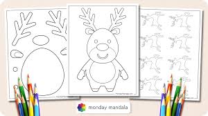 42 reindeer templates free pdf printables
