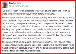 If you are very sure, the # belongs to a scammer, you can use texnow to dial or dial via bobrtc.tel. This Malaysian Scam Is Scary Because You Get Called Asklegal My