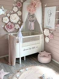 Nursery Wall Decor White Blush Pink