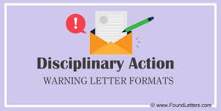 5 disciplinary action warning letter