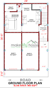 24x40 House With Plan 960 Sqft