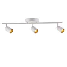 Vidalite 3 Light 6 69 In Sand White Dimmable Led Flush Mount Fixed Track Light Kit In The Fixed Track Lighting Kits Department At Lowes Com