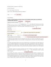 The letter is from the account holder (the company) requesting the bank to disclose the account information of the company to the auditor for. Request To Update Banking Details Merchant