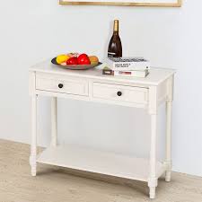 Devera White Console Table Sideboard