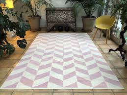 soft pink contemporary kilim rug