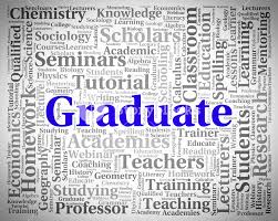 Graduate Word Indicating Passing Degree And Text Royalty Free Stock