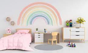 Rainbow Decal Wall Decor Baby Bedroom