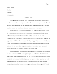A reflection paper is an essay that focuses on your personal thoughts related to an experience, topic, or behavior. Reflective Essay New